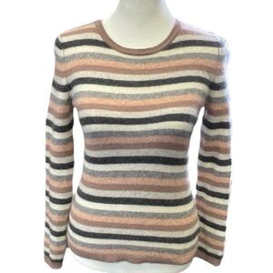 cynthia rowley 100%cashmere Striped (SKU428)